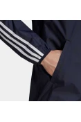 JAQUETA ADIDAS CORTA-VENTO PRIMEGREEN ESSENTIALS 3-STRIPES MASCULINA - Marinho/branco