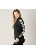 JAQUETA ADIDAS D2M TRACKTOP FEMININA - Preto JAQUETA ADIDAS D2M TRACKTOP FEMININA - Preto
