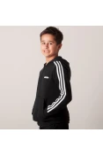 JAQUETA ADIDAS ESSENTIALS 3S INFANTIL - Preto/branco JAQUETA ADIDAS ESSENTIALS 3S INFANTIL - Preto/branco