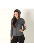 JAQUETA ADIDAS ESSENTIALS SOLID FEMININA - Grafite JAQUETA ADIDAS ESSENTIALS SOLID FEMININA - Grafite