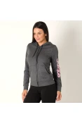 JAQUETA ADIDAS ESSENTIALS SOLID FEMININA - Grafite JAQUETA ADIDAS ESSENTIALS SOLID FEMININA - Grafite