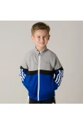 JAQUETA ADIDAS LB FB TRACK TOP INFANTIL - Cinza/azul JAQUETA ADIDAS LB FB TRACK TOP INFANTIL - Cinza/azul