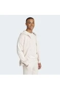 JAQUETA ADIDAS MOLETOM CAPUZ E COM ZÍPER COMPLETO FUTURE ICONS 3 LISTRAS MASCULINA - Rosa