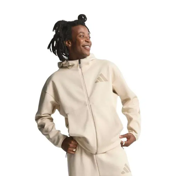 JAQUETA ADIDAS NEW Z.N.E FULLZIP MASCULINA - Bege