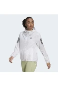 JAQUETA ADIDAS OTR THE RUN WINDBREAKER FEMININA - Branco JAQUETA ADIDAS OTR THE RUN WINDBREAKER FEMININA - Branco