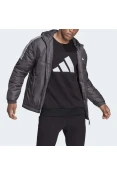 JAQUETA ADIDAS OUTDOOR C/CAPUZ ESS INS HO MASCULINA - Grafite/branco JAQUETA ADIDAS OUTDOOR C/CAPUZ ESS INS HO MASCULINA - Grafite/branco