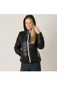 JAQUETA ADIDAS PADDED COM CAPUZ FEMININA - Preto JAQUETA ADIDAS PADDED COM CAPUZ FEMININA - Preto