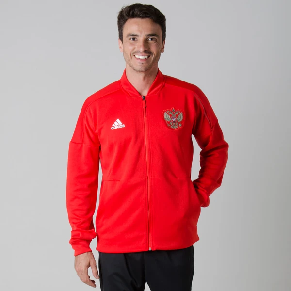 JAQUETA ADIDAS RÚSSIA Z.N.E. HINO MASCULINA - Vermelho