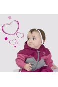 JAQUETA ADIDAS TD L VIN HOODY INFANTIL - Pink/cinza