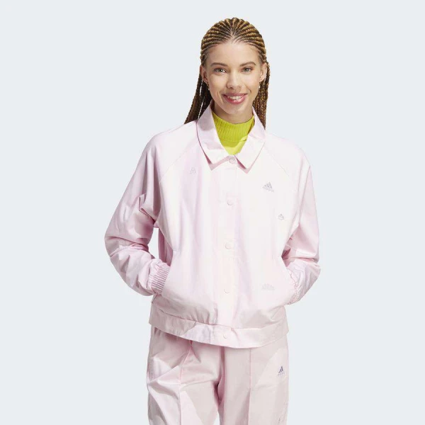JAQUETA ADIDAS TOP BRAND LOVE FEMININO - Rosa