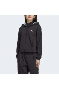 JAQUETA ADIDAS TRACK TOP AOP FEMININA - Preto/rosa JAQUETA ADIDAS TRACK TOP AOP FEMININA - Preto/rosa