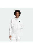 JAQUETA ADIDAS Z.N.E. MOLETOM COM CAPUZ E ZÍPER FEMININA - Branco JAQUETA ADIDAS Z.N.E. MOLETOM COM CAPUZ E ZÍPER FEMININA - Branco