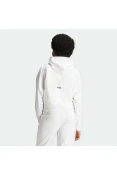 JAQUETA ADIDAS Z.N.E. MOLETOM COM CAPUZ E ZÍPER FEMININA - Branco JAQUETA ADIDAS Z.N.E. MOLETOM COM CAPUZ E ZÍPER FEMININA - Branco