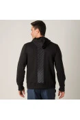 JAQUETA ASICS TRAINING SWEAT ZIP HOODY MASCULINA - Preto JAQUETA ASICS TRAINING SWEAT ZIP HOODY MASCULINA - Preto