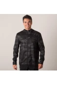 JAQUETA CORTA-VENTO ADIDAS RUNNING MASCULINA - Preto/grafite