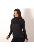JAQUETA CORTA-VENTO ASICS LITE SHOW FEMININA - Preto JAQUETA CORTA-VENTO ASICS LITE SHOW FEMININA - Preto