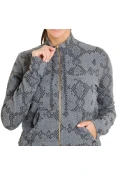 JAQUETA LIVE JACQUARD MESCLA SERPENTE FEMININA - Grafite JAQUETA LIVE JACQUARD MESCLA SERPENTE FEMININA - Grafite