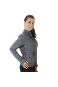 JAQUETA LIVE JACQUARD MESCLA SERPENTE FEMININA - Grafite/preto JAQUETA LIVE JACQUARD MESCLA SERPENTE FEMININA - Grafite/preto