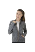 JAQUETA LIVE JACQUARD MESCLA SERPENTE FEMININA - Grafite/preto JAQUETA LIVE JACQUARD MESCLA SERPENTE FEMININA - Grafite/preto
