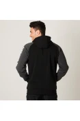 JAQUETA NBA MOLETOM BULLS MASCULINA - Preto/grafite