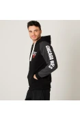 JAQUETA NBA MOLETOM BULLS MASCULINA - Preto/grafite