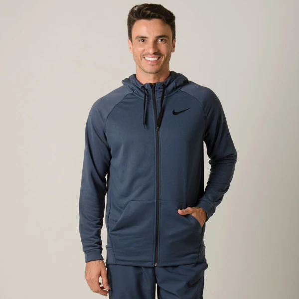 JAQUETA NIKE DRY HOODIE FZ FLEECE MASCULINA - Azul