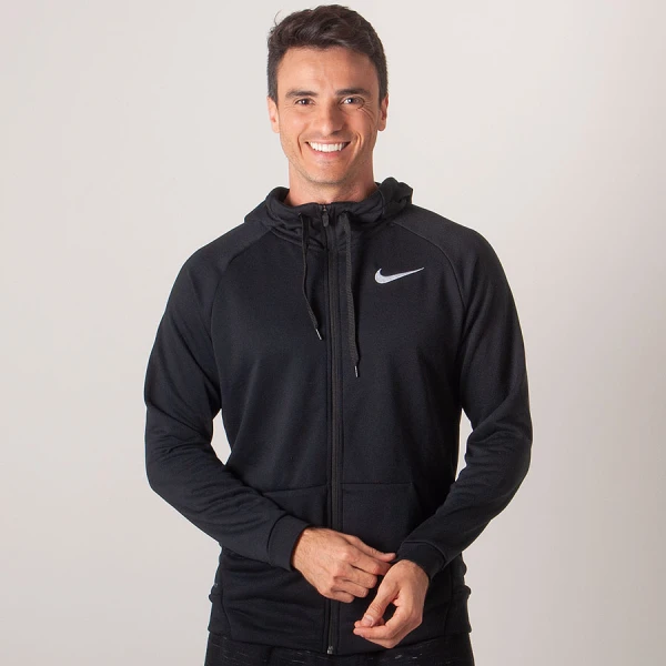 JAQUETA NIKE DRY HOODIE FZ FLEECE MASCULINA - Preto