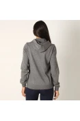 JAQUETA NIKE HOODIE FZ FLC FEMININA - Grafite