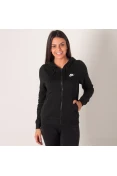 JAQUETA NIKE HOODIE FZ FLC FEMININA - Preto