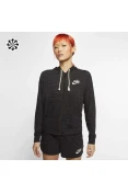 JAQUETA NIKE NSW GYM VNTG HOODIE FZ FEMININA MOLETON - Preto JAQUETA NIKE NSW GYM VNTG HOODIE FZ FEMININA MOLETON - Preto