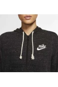 JAQUETA NIKE NSW GYM VNTG HOODIE FZ FEMININA MOLETON - Preto JAQUETA NIKE NSW GYM VNTG HOODIE FZ FEMININA MOLETON - Preto