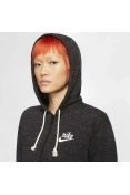 JAQUETA NIKE NSW GYM VNTG HOODIE FZ FEMININA MOLETON - Preto JAQUETA NIKE NSW GYM VNTG HOODIE FZ FEMININA MOLETON - Preto