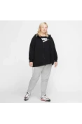 JAQUETA NIKE SPORTSWEAR ESSENTIAL PLUS SIZE FEMININA - Preto JAQUETA NIKE SPORTSWEAR ESSENTIAL PLUS SIZE FEMININA - Preto