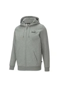 JAQUETA PUMA COM CAPUZ ESSENTIALS SMALL LOGO FZ HOODIE FL MASCULINA - Cinza JAQUETA PUMA COM CAPUZ ESSENTIALS SMALL LOGO FZ HOODIE FL MASCULINA - Cinza