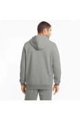 JAQUETA PUMA COM CAPUZ ESSENTIALS SMALL LOGO FZ HOODIE FL MASCULINA - Cinza JAQUETA PUMA COM CAPUZ ESSENTIALS SMALL LOGO FZ HOODIE FL MASCULINA - Cinza