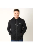 JAQUETA PUMA ESS FZ HOODY FL MASCULINA - Preto JAQUETA PUMA ESS FZ HOODY FL MASCULINA - Preto