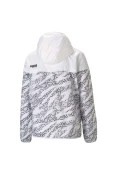 JAQUETA PUMA ESSENTIALS AOP WINDBREAKER FEMININA - Branco JAQUETA PUMA ESSENTIALS AOP WINDBREAKER FEMININA - Branco