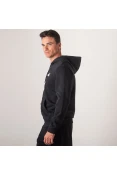 JAQUETA PUMA ESSENTIALS FZ HOODY FL MASCULINA - Preto