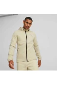 JAQUETA PUMA EVOSTRIPE FULL-ZIP HOODIE MASCULINA - Bege JAQUETA PUMA EVOSTRIPE FULL-ZIP HOODIE MASCULINA - Bege