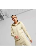 JAQUETA PUMA EVOSTRIPE FULLZIP HOODIE FEMININA - Bege JAQUETA PUMA EVOSTRIPE FULLZIP HOODIE FEMININA - Bege