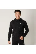 JAQUETA PUMA EVOSTRIPE SPACEKNIT COM CAPUZ MASCULINA - Preto