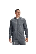 JAQUETA UNDER ARMOUR MOLETOM RIVAL TERRY FZ MASCULINA - Grafite JAQUETA UNDER ARMOUR MOLETOM RIVAL TERRY FZ MASCULINA - Grafite