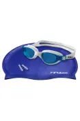 KIT POKER OCULOS/TOUCA/PROTETOR DE OUVIDO NAVAGIO - Marinho/branco