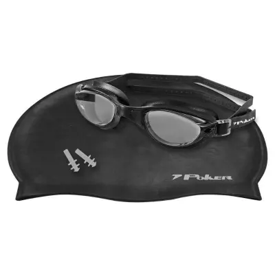 KIT POKER OCULOS/TOUCA/PROTETOR DE OUVIDO NAVAGIO - Preto