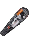 KIT VOLLO BADMINTON COM 4 RAQUETES, 3 PETECAS, MAIS REDE - Colorido KIT VOLLO BADMINTON COM 4 RAQUETES, 3 PETECAS, MAIS REDE - Colorido