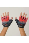 LUVA POKER BIKE ANTISHOCK GEL SHARP - Grafite/vermelho LUVA POKER BIKE ANTISHOCK GEL SHARP - Grafite/vermelho