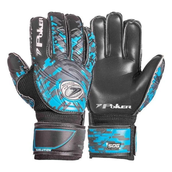 LUVA POKER CAMPO EVOLUTION SEMI PROFISSIONAL - Preto/azul