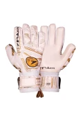 LUVA POKER CAMPO PROFISSIONAL HUG FLEX III - Branco/dourado