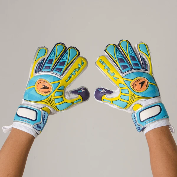 LUVA POKER CAMPO SPEEDY 3 PROFISSIONAL - Amarelo/azul celeste