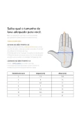 LUVA POKER CAMPO ULTIMATUM PROFISSIONAL - Branco/preto
